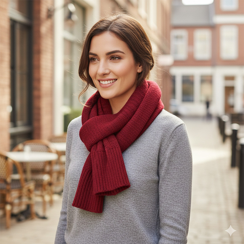 How to Pair Scarves With Different Necklines