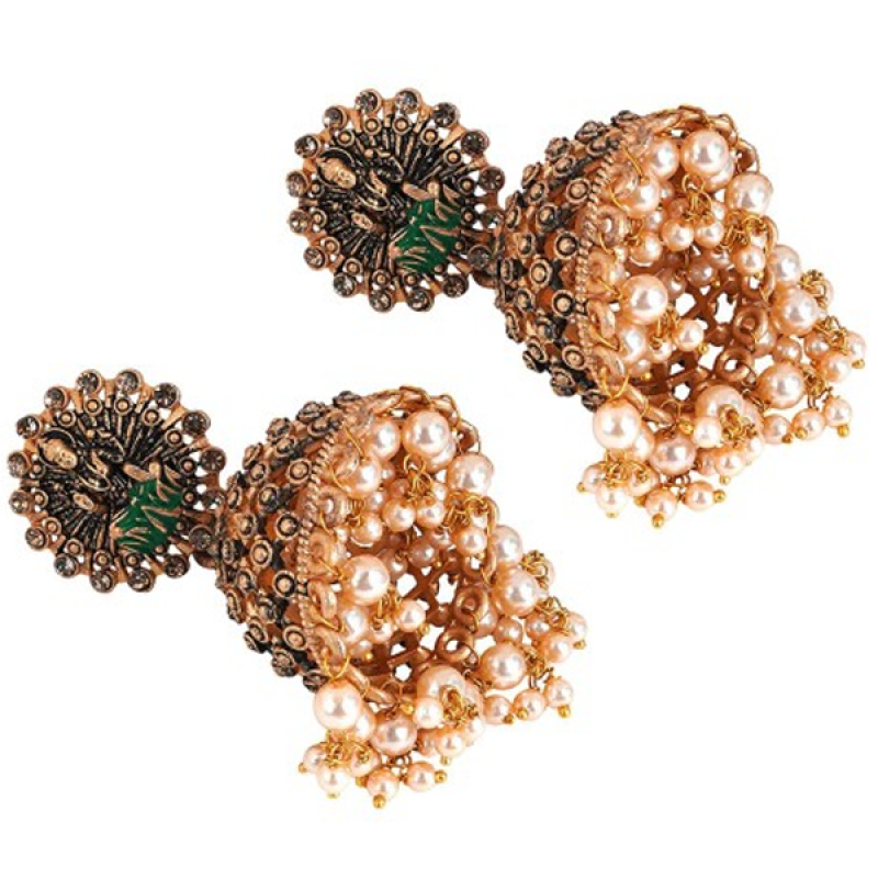 Gold Plated Classic Jhumkas Earrings